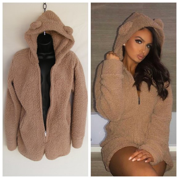 fashion nova bear moletom com capuz